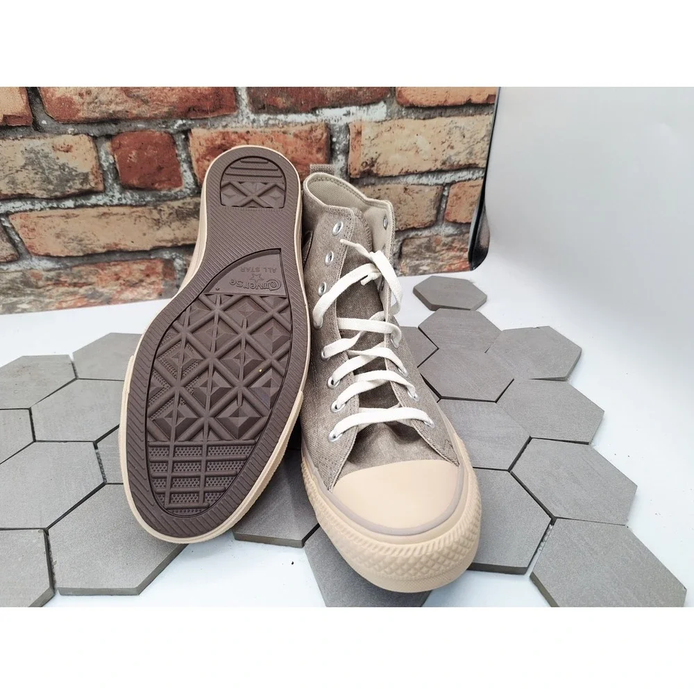 Converse‎ Chuck Taylor Hi Beige Cargo Mud A09123C Men Sz 11.5 Garden Club Rare